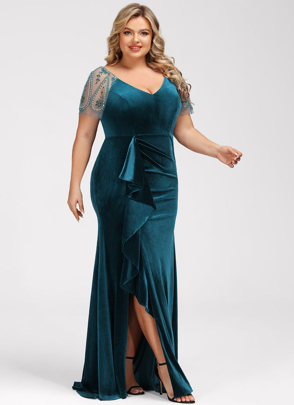 Robe de Soirée Velours Élancé - gallery 9