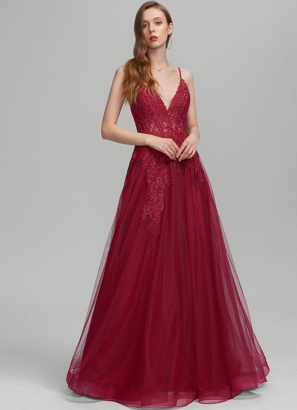 Robe de Soirée Bourgogne Envoûtante - gallery 2