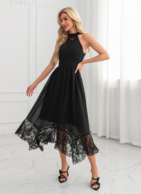 Robe de Soirée Dentelle Aérienne