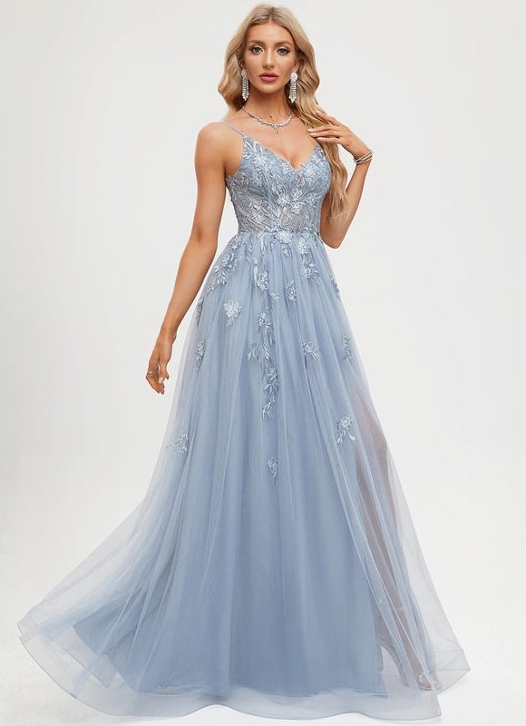 Robe de Soirée Céleste Fleurie - gallery 6