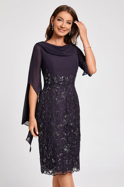 Robe de Soirée Élégance Satinée Nuit - gallery 3