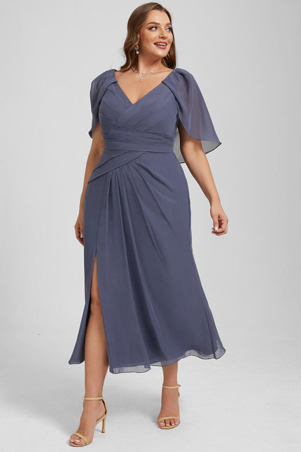 Robe de Soirée Florale Marine - gallery 7