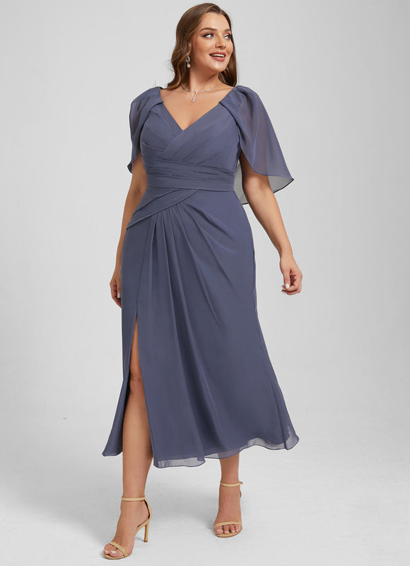 Robe de Soirée Florale Marine - gallery 7