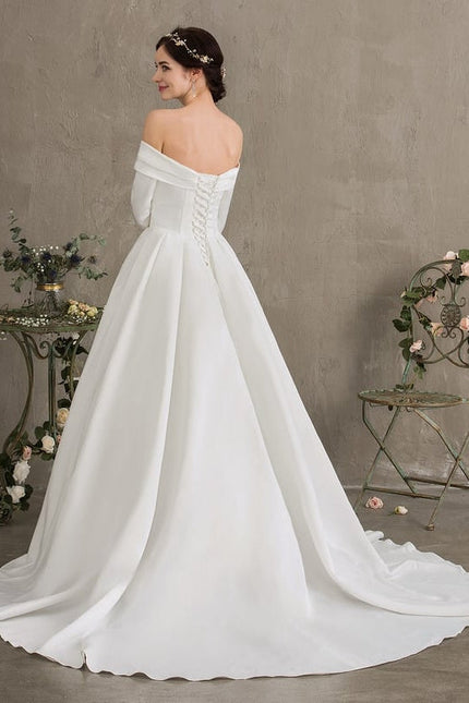 Robe de Soirée Satinée Lune Rêveuse - gallery 4