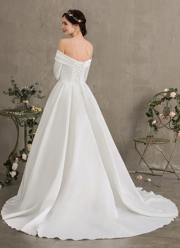 Robe de Soirée Satinée Lune Rêveuse - gallery 4