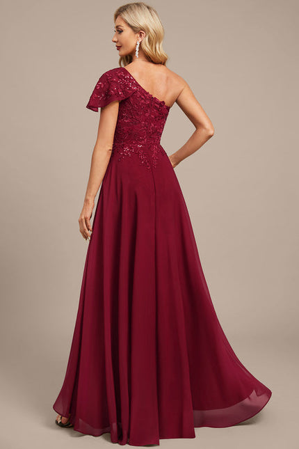 Robe de Soirée Bordeaux Festive - gallery 6