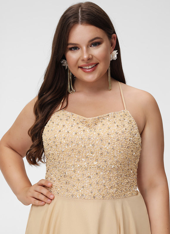 Robe de Soirée Sable Éclatante - gallery 5