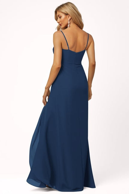 Robe De Soirée En Mousseline - gallery 1