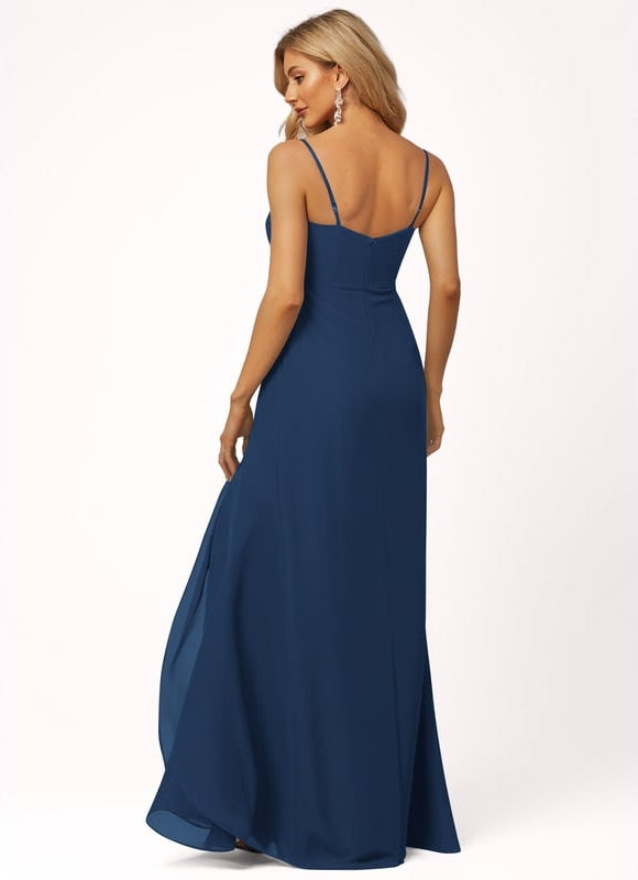Robe De Soirée En Mousseline - gallery 1
