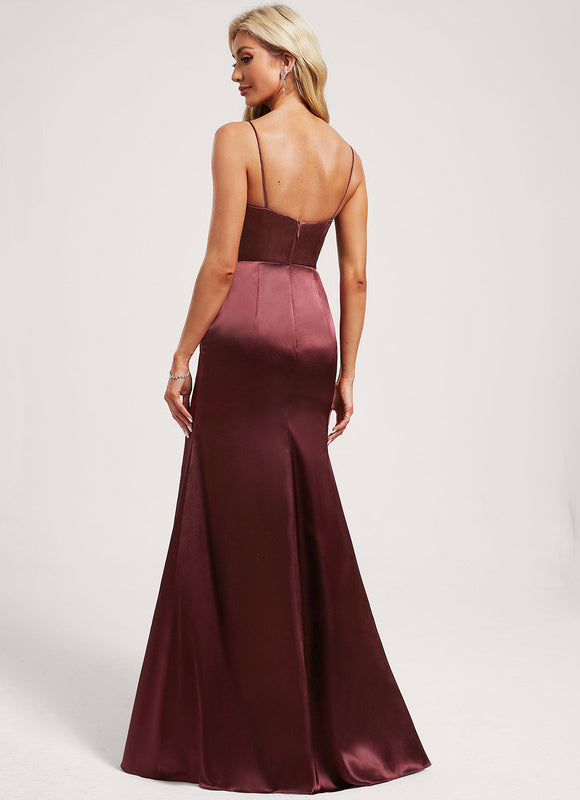 Robe de Soirée Velours Rubis - gallery 4