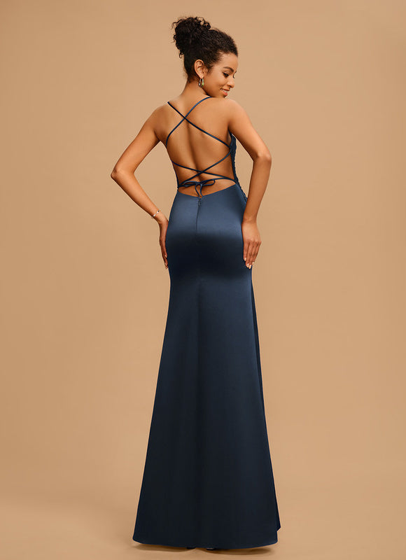 Robe de Soirée Élégance Satin Nox - gallery 1