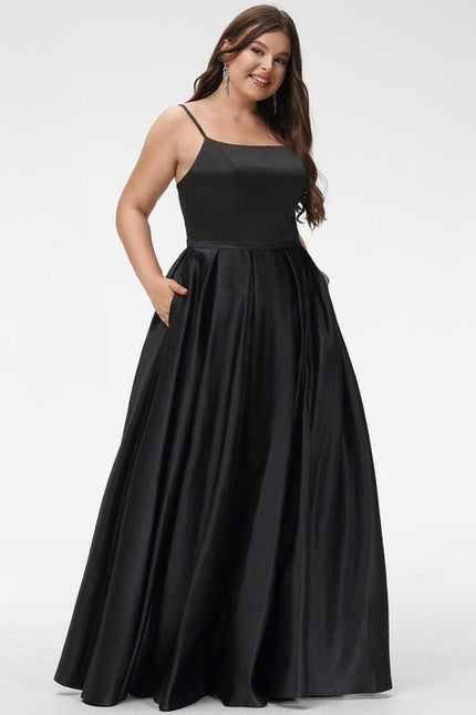 Robe de Soirée Noir Satiné - gallery 8