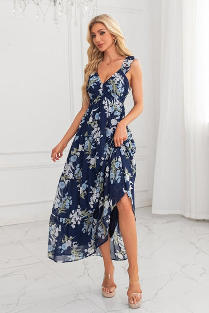 Robe de Soirée Maxi Florale Chic - gallery 1