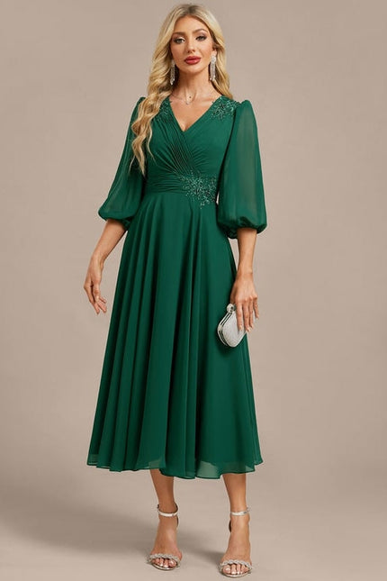 Robe De Soirée Plissée - gallery 2