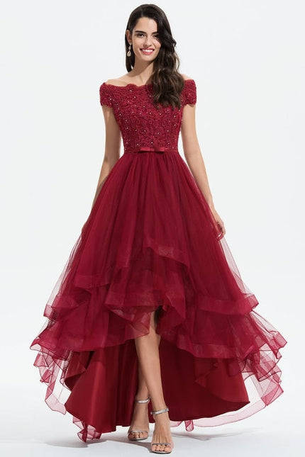 Robe de Soirée Rouge Opulent