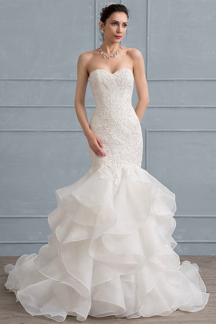 Robe De Soirée Blanche Moulante - gallery 3