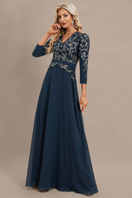Robe de Soirée Élégance Marine Couture - gallery 2