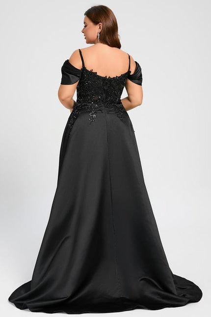 Robe de Soirée Noir Satin Glamour - gallery 9