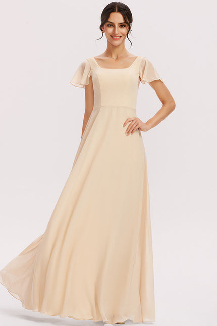 Robe de Soirée Fluide Vert Deau - gallery 4