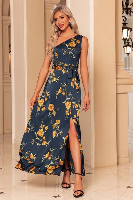 Robe de Soirée Fleur Marine