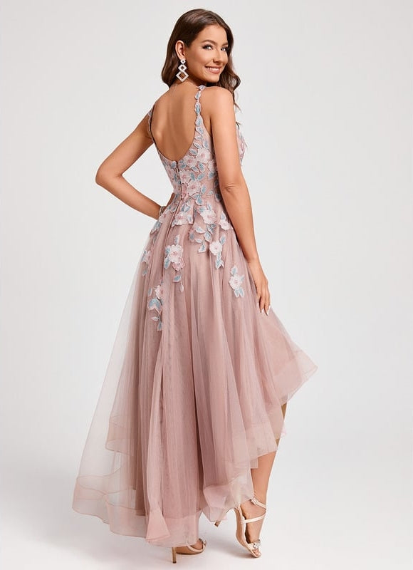 Robe de Soirée Aérienne Florale - gallery 1