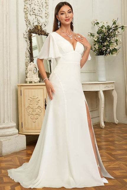 Robe de Soirée Sirène Mousseline - gallery 2