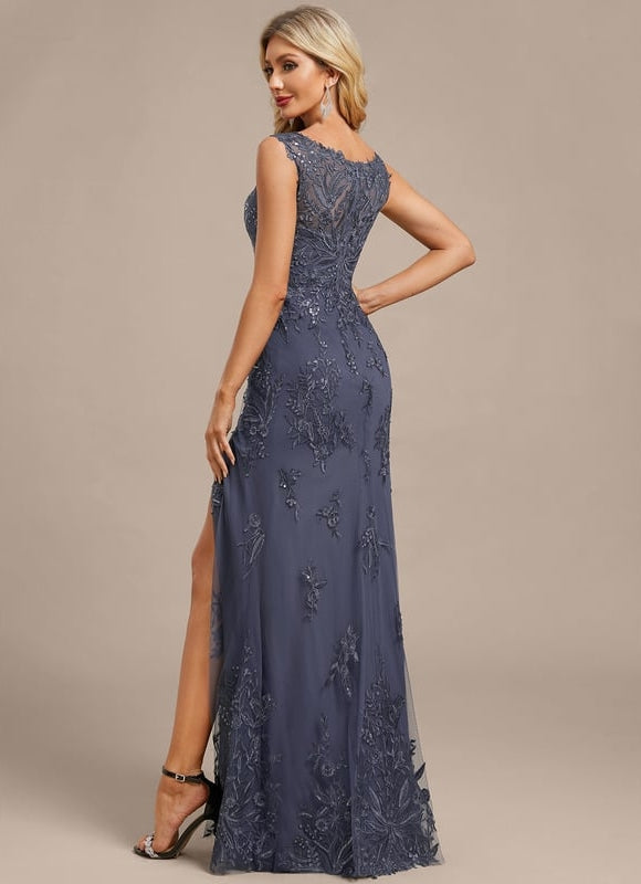 Robe de Soirée Violet Élégant - gallery 8