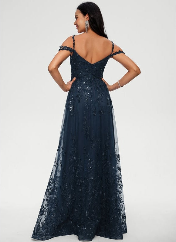 Robe de Soirée Velours Étoilé - gallery 2