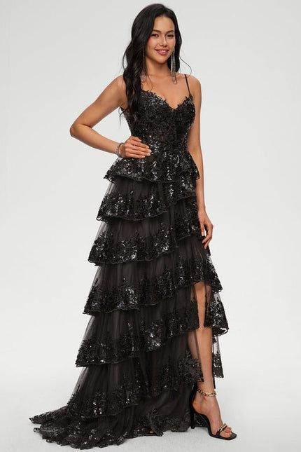Robe de Soirée Nocturne Éclatante - gallery 1