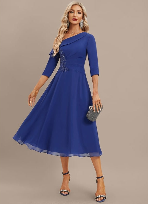 Robe de Soirée Éclat Céleste Bleu - gallery 3
