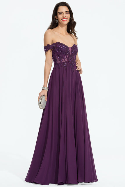Robe de Soirée Éthérée Violette - gallery 2