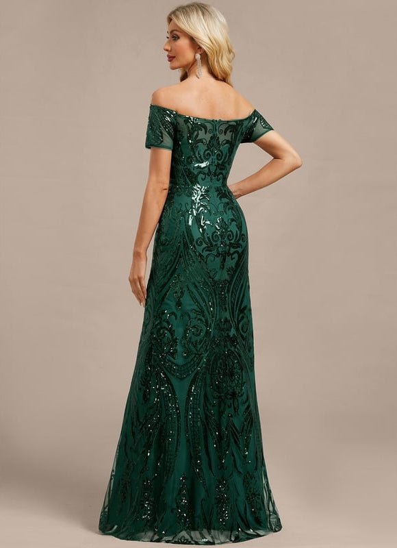 Robe de Soirée Éblouissante Émeraude - gallery 6