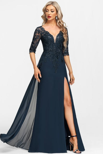 Robe de Soirée Velours Ébène - gallery 4