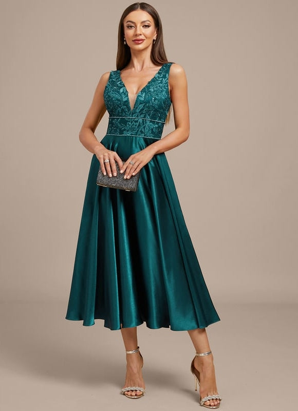Robe de Soirée Satin Couture - gallery 3