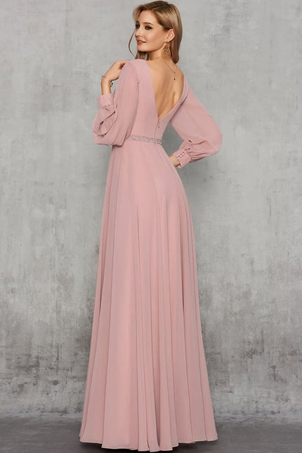 Robe de Soirée Élégance Poudrée - gallery 4