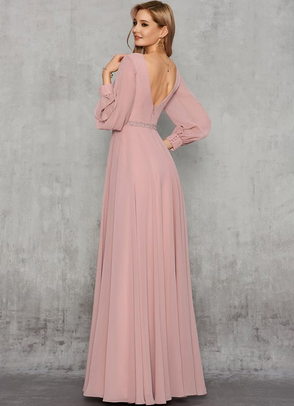 Robe de Soirée Élégance Poudrée - gallery 4