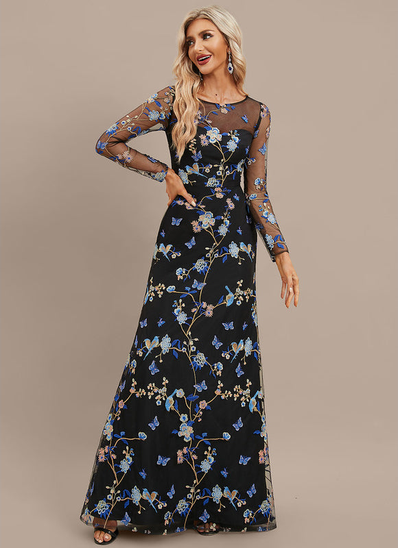 Robe de Soirée Floral Noir Chic - gallery 5