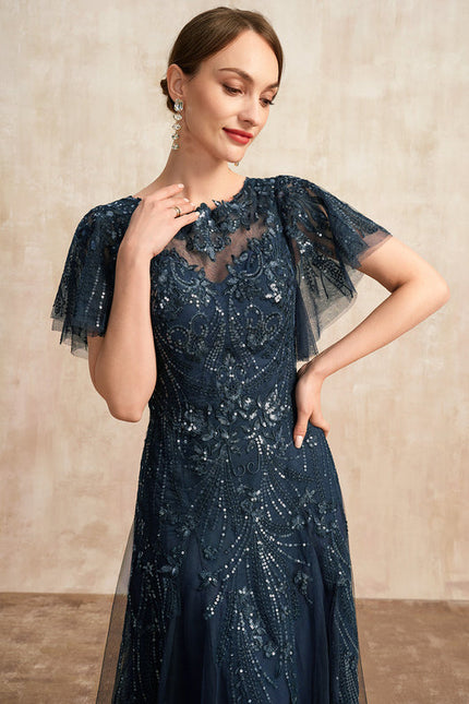 Robe de Soirée Marine Étoilée - gallery 6