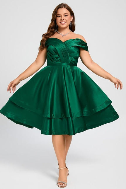 Robe de Soirée Satinée Courte - gallery 5