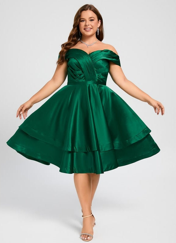 Robe de Soirée Satinée Courte - gallery 5