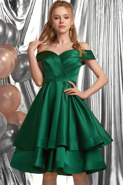 Robe de Soirée Satinée Courte - gallery 3