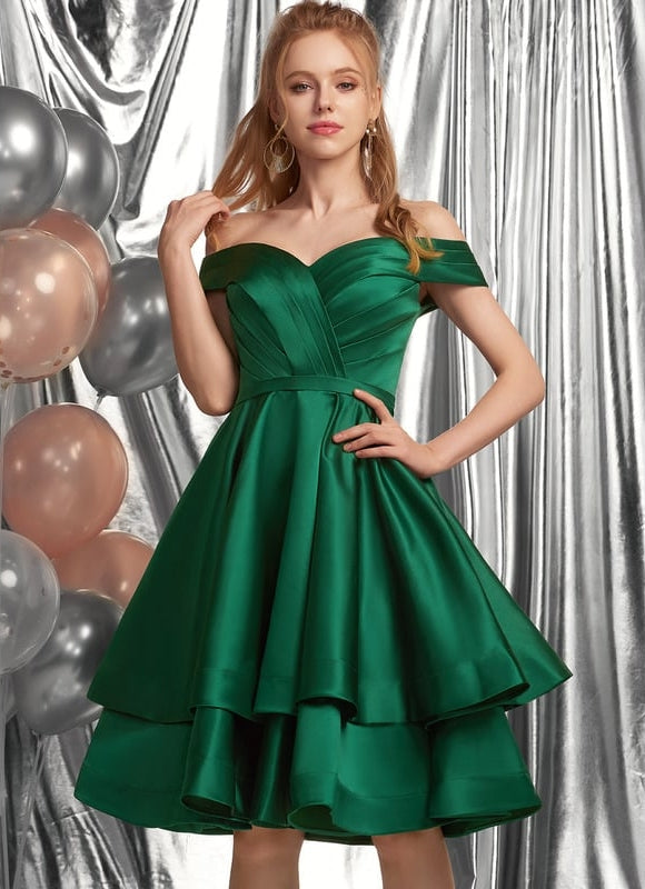Robe de Soirée Satinée Courte - gallery 3