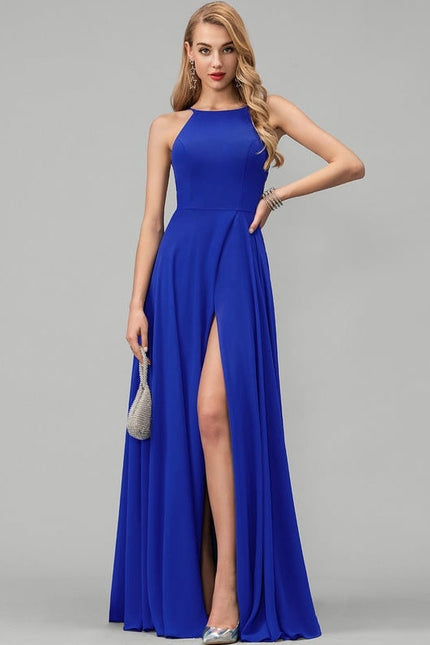 Robe de Soirée Azure Élégante - gallery 1