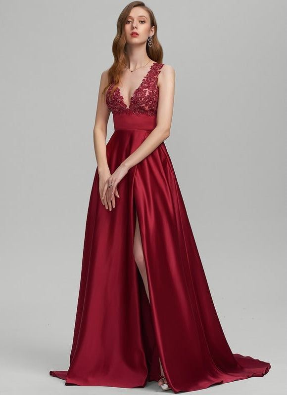 Robe De Soirée Rouge Princesse - gallery 2