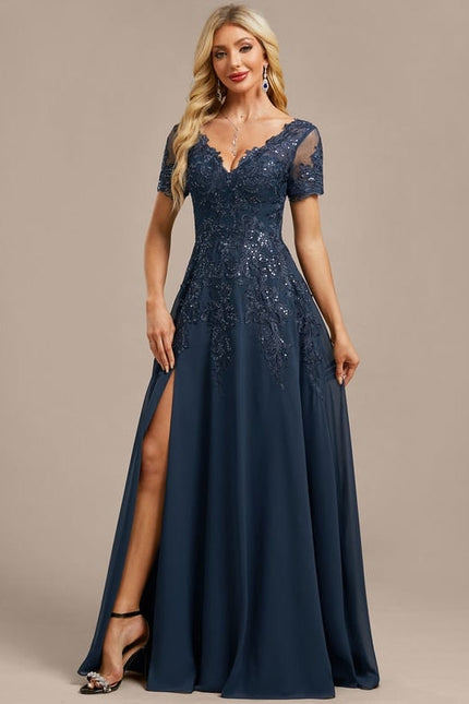 Robe de Soirée Élégance Marine - gallery 5