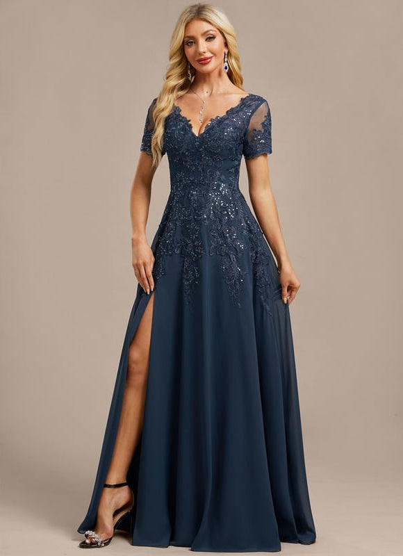 Robe de Soirée Élégance Marine - gallery 5