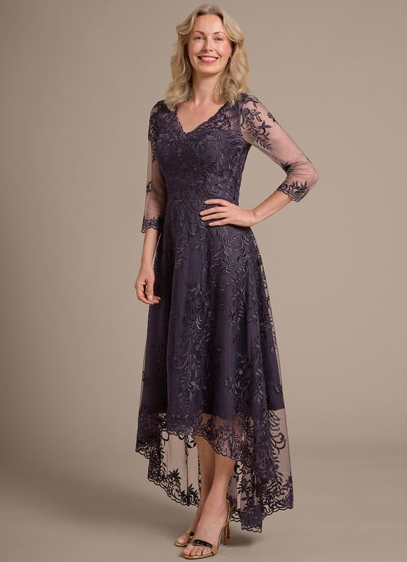Robe de Soirée Dentelle Élevée - gallery 4