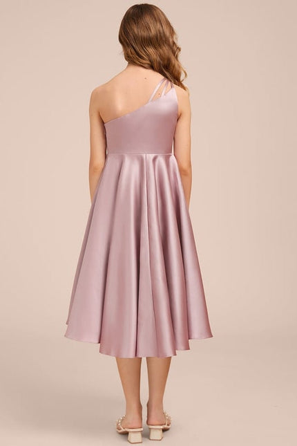 Robe de Soirée Satin Lilas Chic - gallery 6