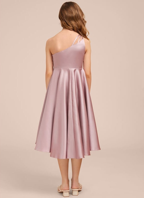 Robe de Soirée Satin Lilas Chic - gallery 6
