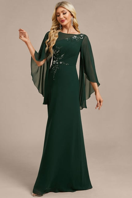 Robe de Soirée Émeraude Élégante - gallery 4